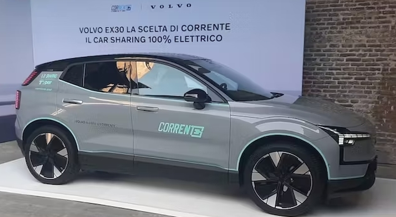 Volvo EX30 le auto di Corrente, il servizio di car sharing 100% elettrico attivo dal 2018 a Bologna