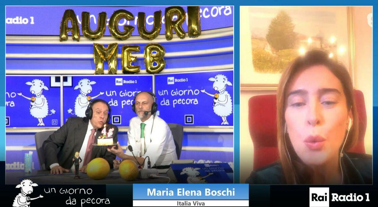 Maria Elena Boschi's Special Birthday Celebration On Air