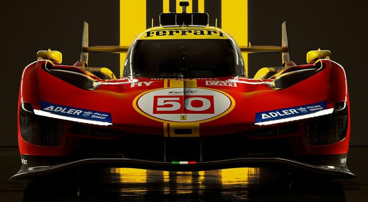 La Ferrari 499P che parteciperà alla 24 Ore di Le Mans