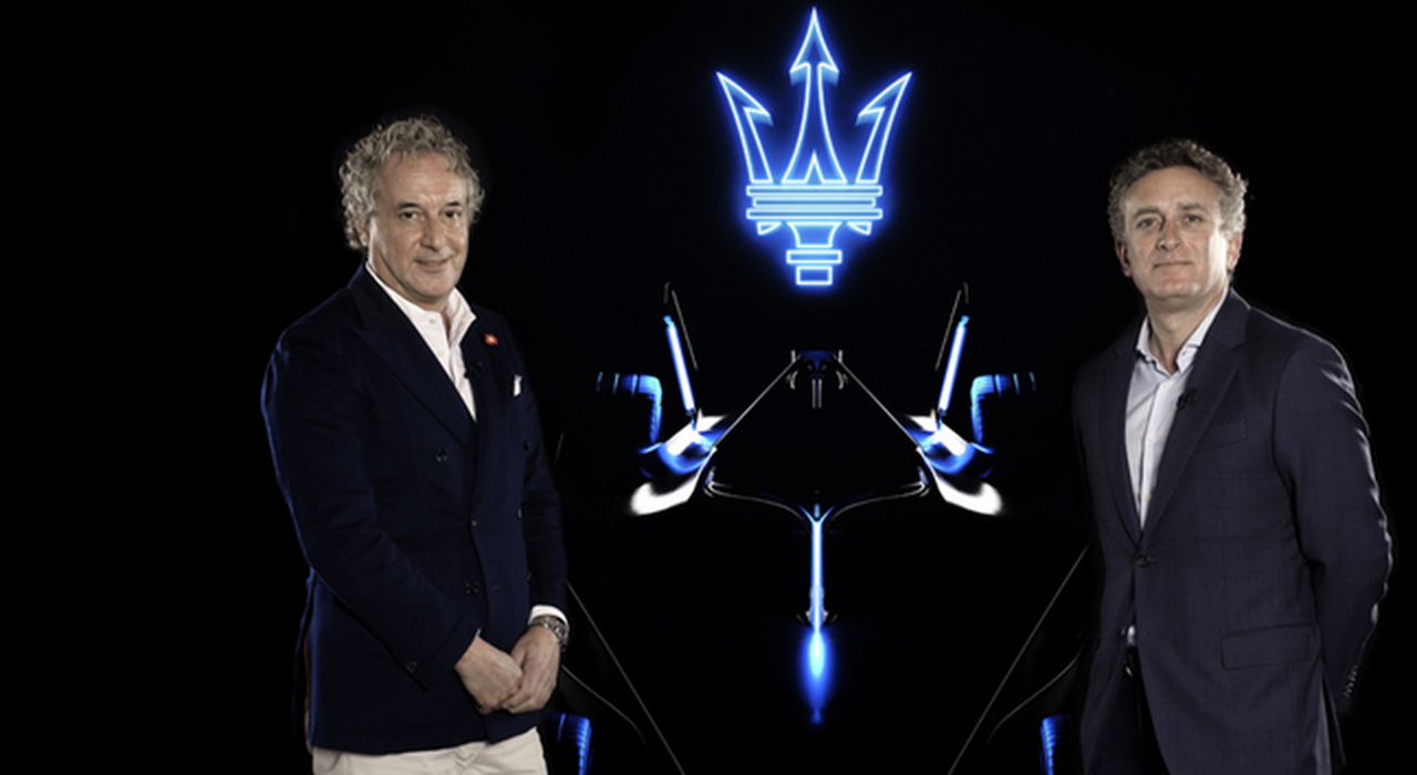 Da sinistra Davide Grasso ad di Maserati e Alejandro Agag, fondatore e presidente della Formula E