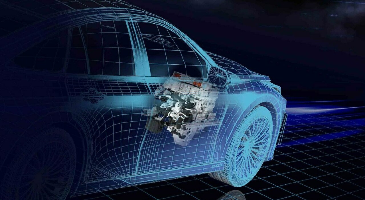 Lo schema di un'auto a idrogeno