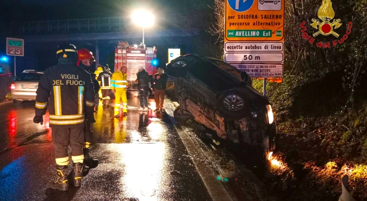 Fuoristrada in una cunetta: feriti nonno, figlio e nipote