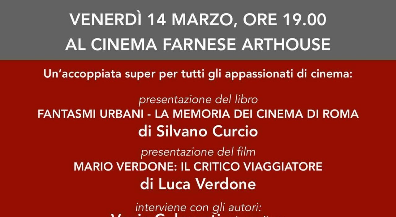 Presentazione del libro di Silvano Curcio sui cinema storici e del documentario su Mario Verdone