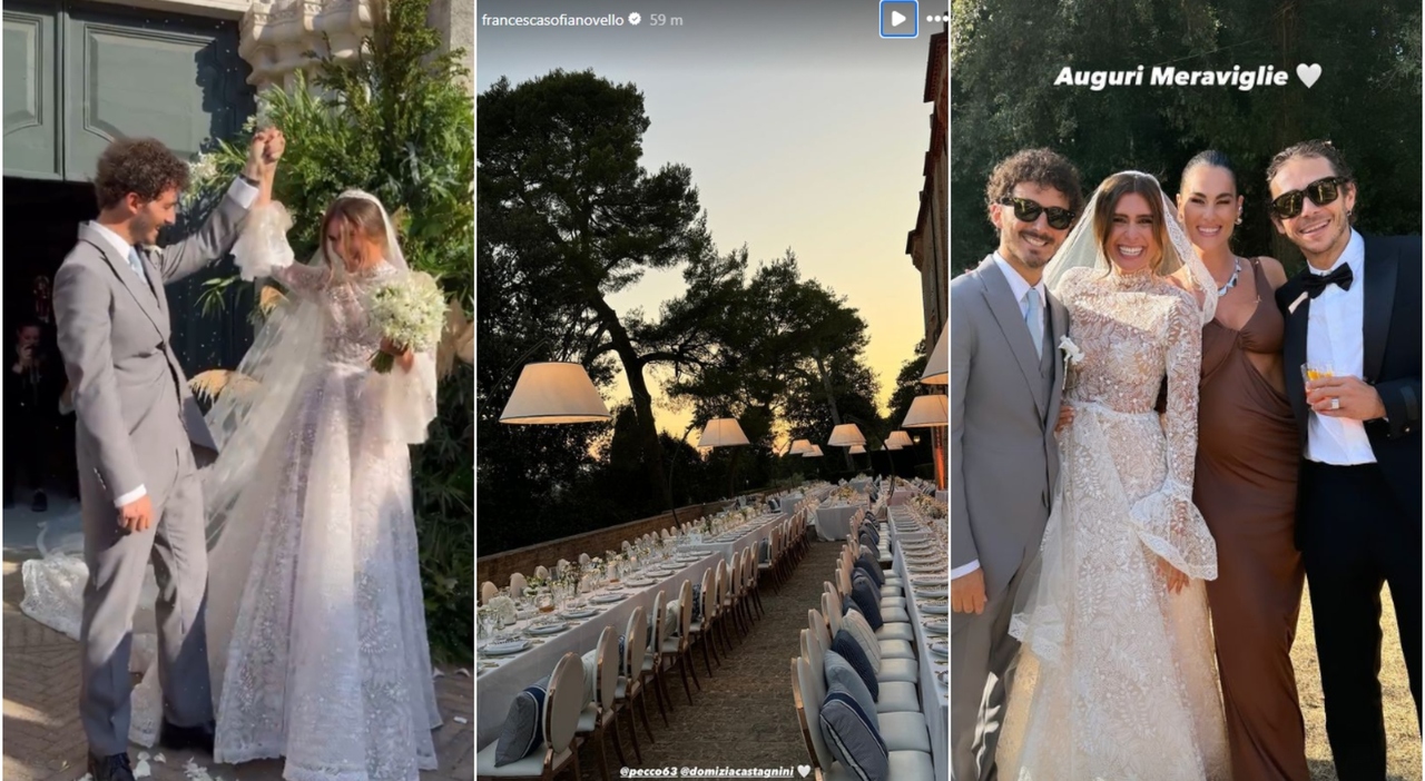 The Grand Wedding of Francesco Bagnaia and Domizia Castagnani