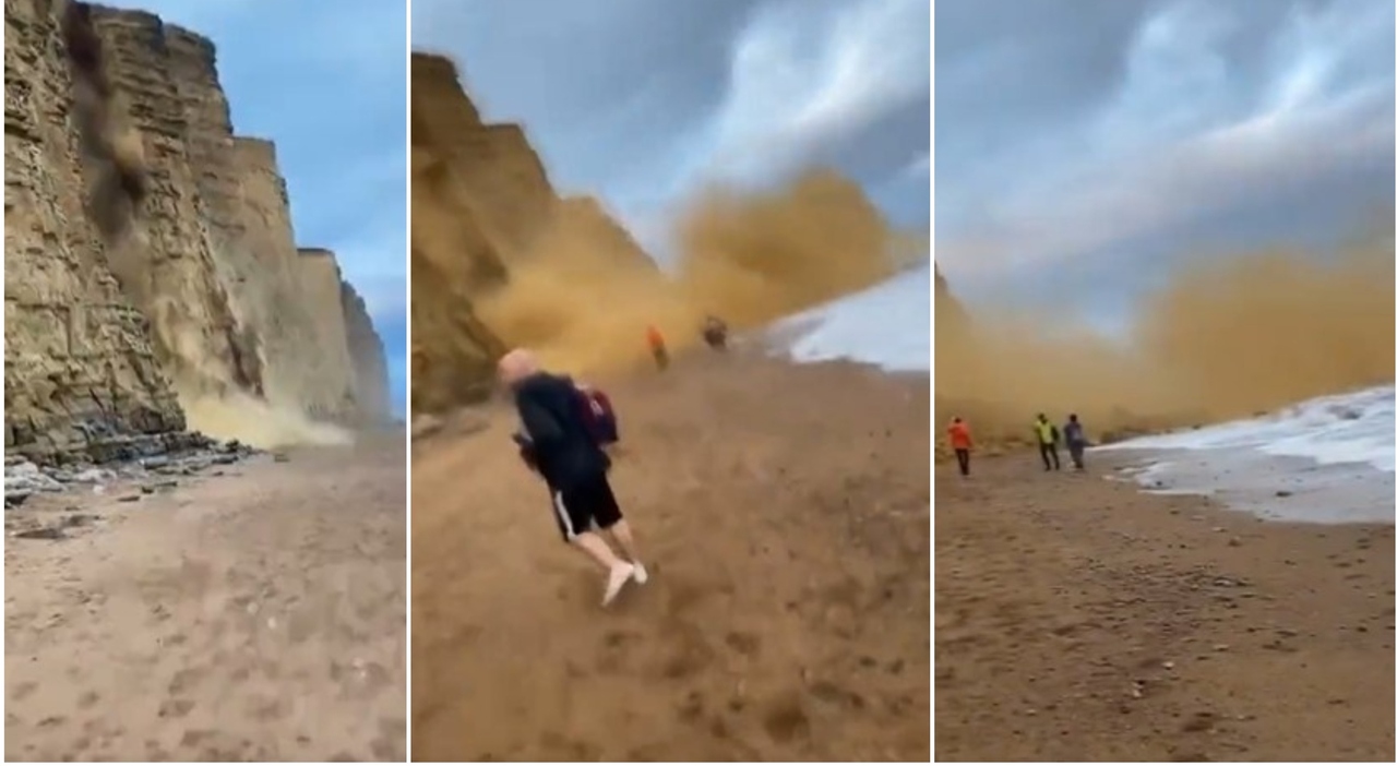 Huge landslide captured on video.  “rocks like cars”