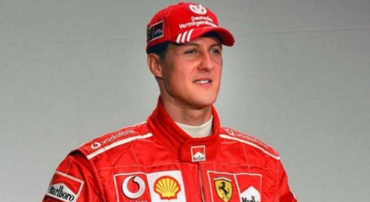 Michael Schumacher con i colori della Ferrari