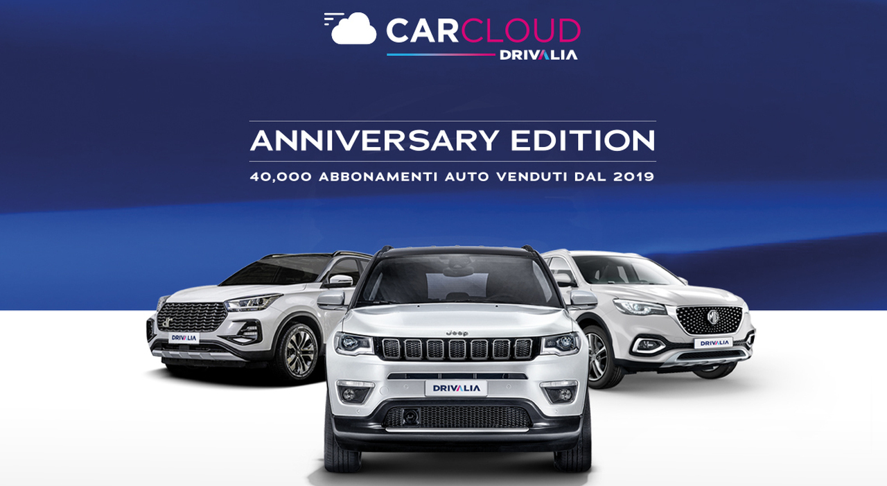 Drivalia lancia il nuovo Car Cloud Anniversary Edition