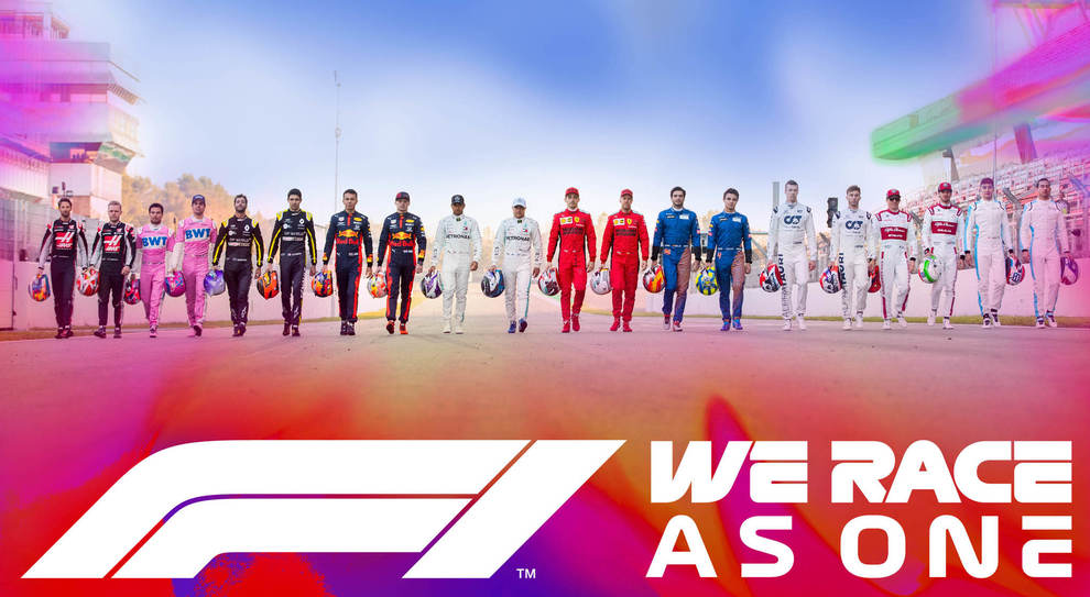 La F1 combatte il razzismo e lancia la campagna #WeRaceAsOne