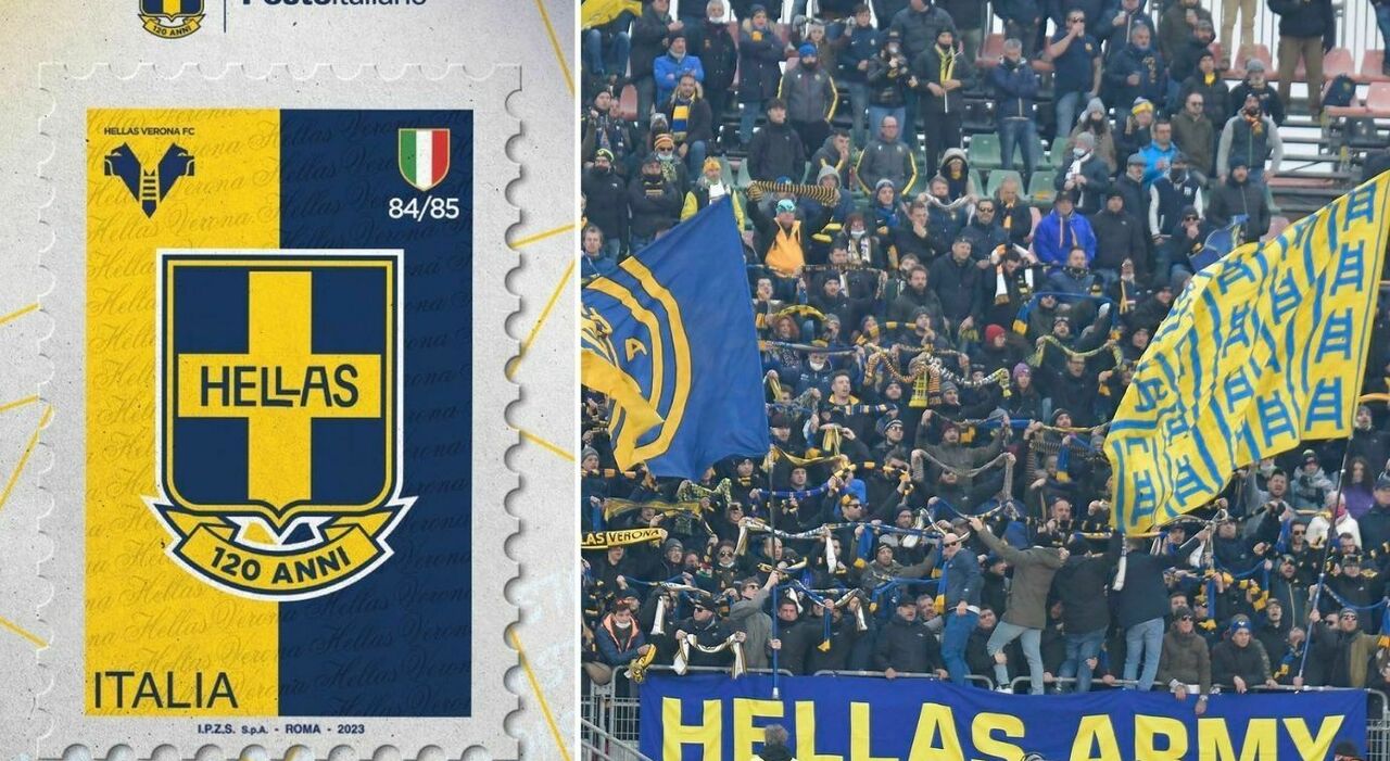 Hellas Verona compie 120 anni, sul francobollo commemorativo il ricordo  dello scudetto '84/'85