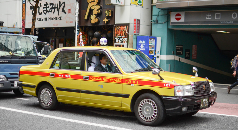 Un taxi a Tokyo