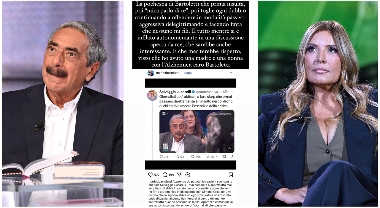 Selvaggia Lucarelli, botta e risposta con Bartoletti: «Sporcizia mentale»,  «Poveretto». Lo scontro dopo le critiche a Cristicchi