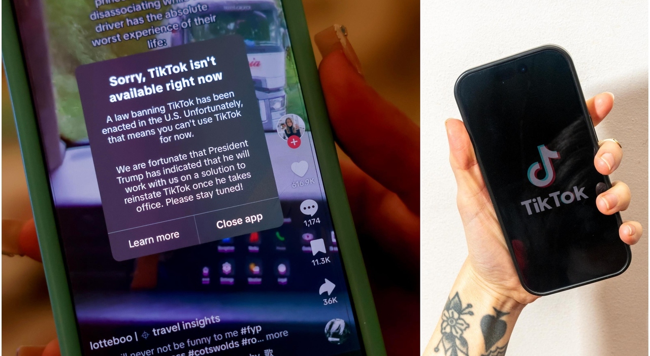 TikTok oscurata negli Stati Uniti. Il messaggio agli utenti: «Per fortuna arriva Trump»