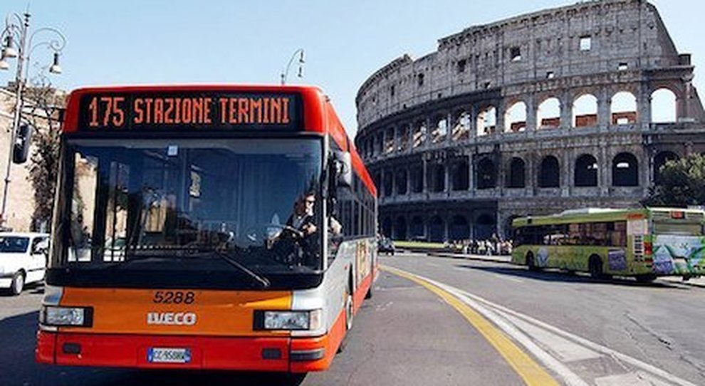 Un autobus a Roma