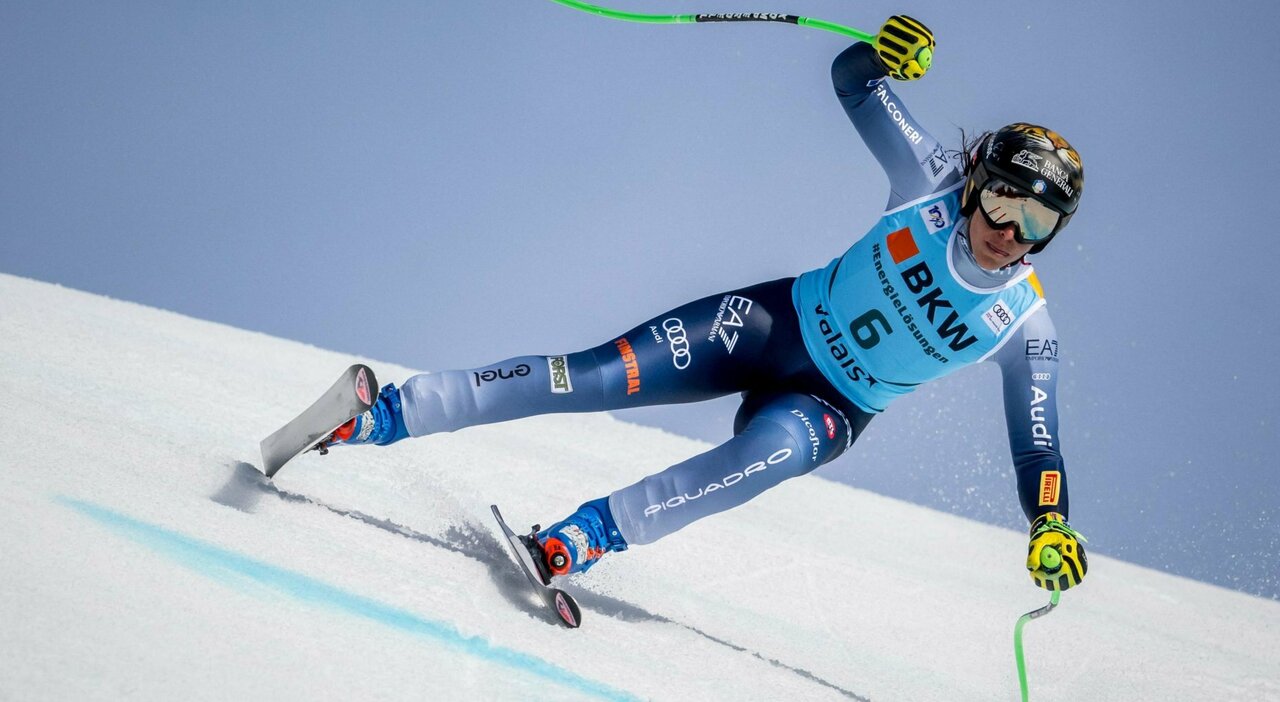 Un dimanche en bleu dans le ski: Brignone et Bassano sur le podium du Super G à Crans Montana