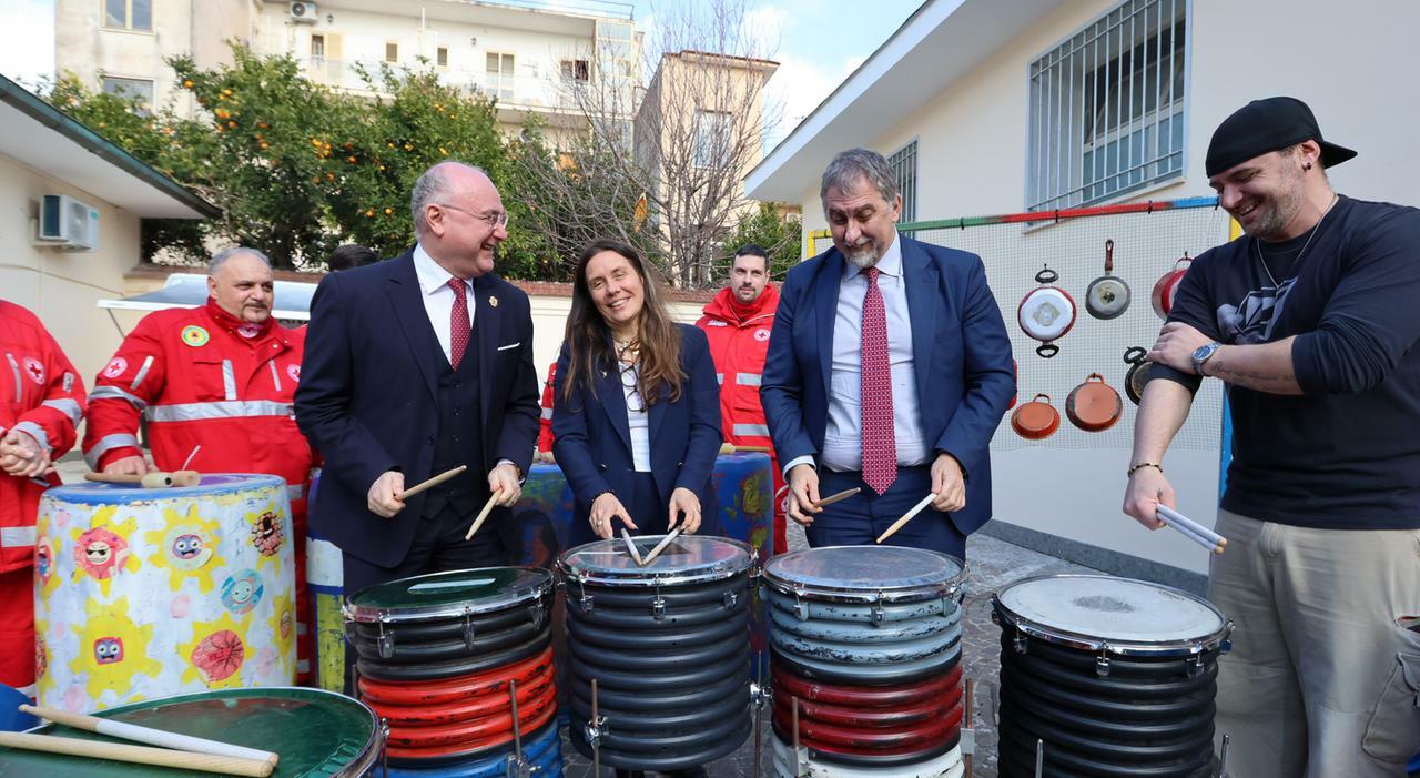 Caivano, «Lo spazio dei talenti»: Locatelli con i bambini disabili