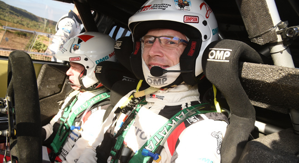 Jari-Matti Latvala, il pilota di punta del Team Toyota Gazoo al volante della Yaris WRC durante il rally di Sardegna