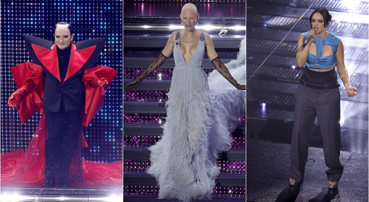 Sanremo 2025, pagelle look seconda serata: Bianca Balti diva (9), Lucio Corsi fai da te (7), Michielin castigata (7)