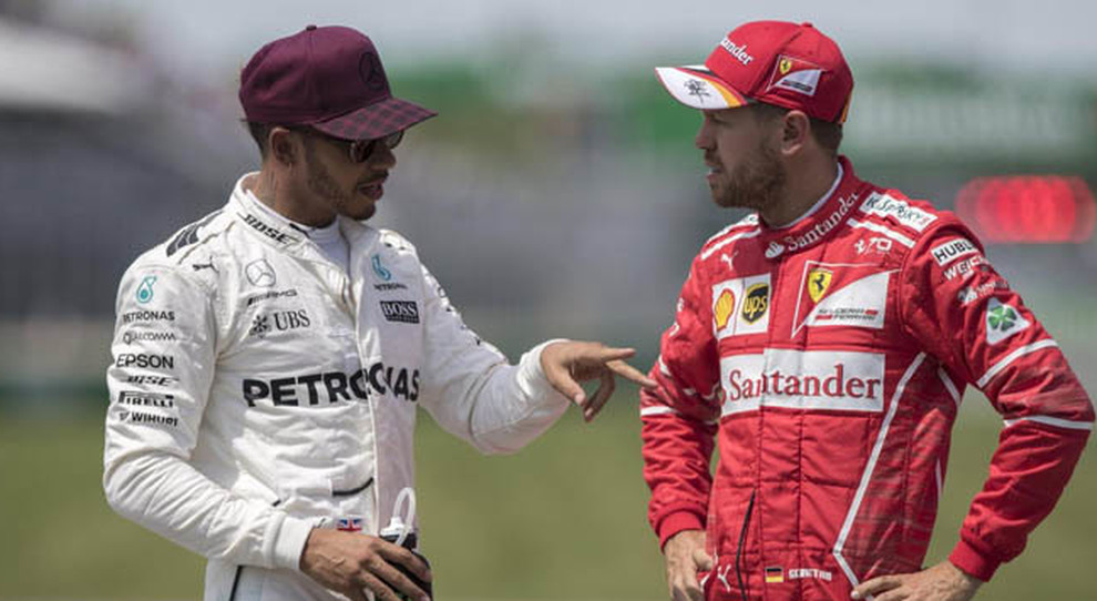 I duellanti Lewis Hamilton e Sebastian Vettel