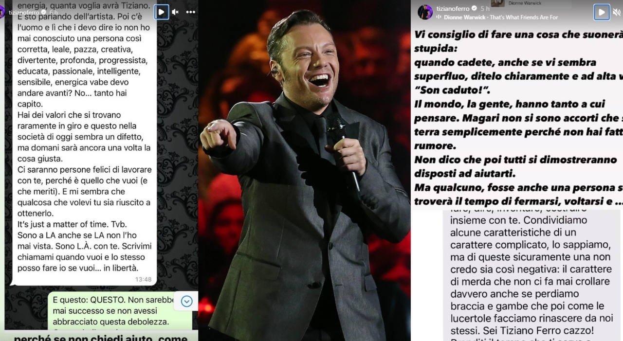 Tiziano Ferro's Tough Times and Message to Fans on Instagram