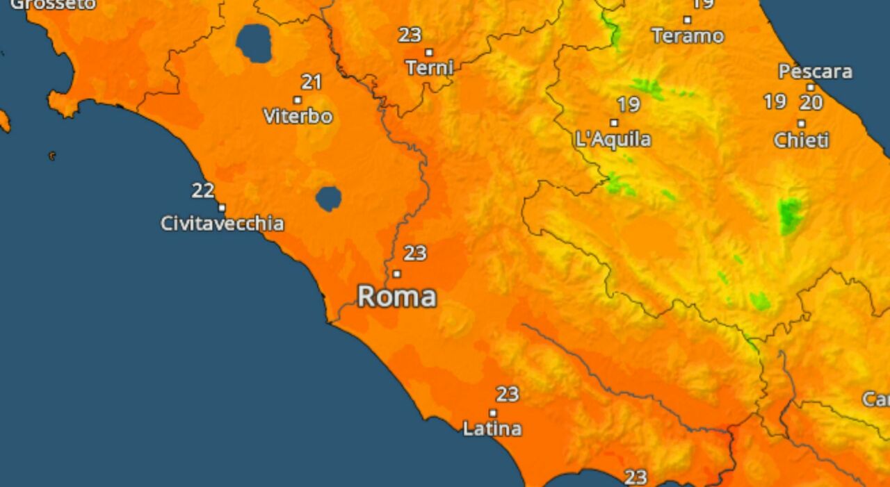 Si prevede un aumento delle temperature fino al ponte di Ognissanti.