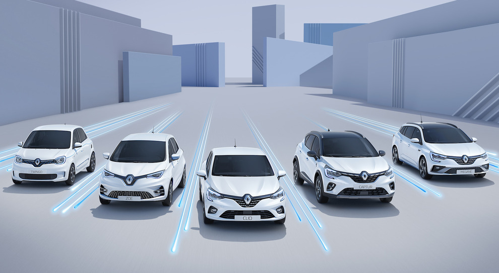La gamma elettrificata di Renault