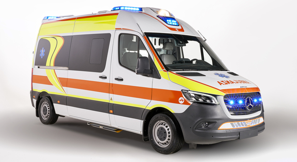 Il Mercedes Sprinter trasformato in ambulanza