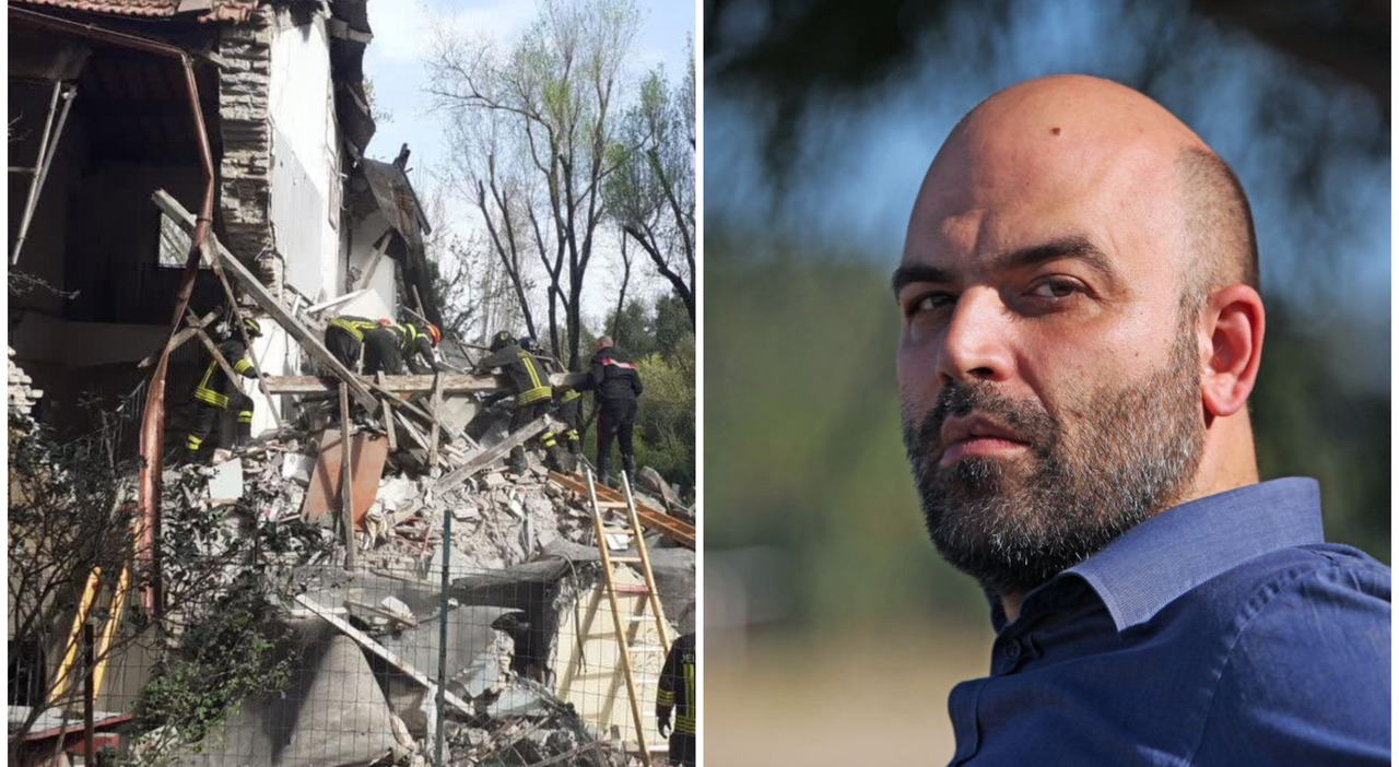 Esplosione a Roma, in quella palazzina abitava Roberto Saviano: «Da giorni non vivevo più lì. Che strazio vederla in macerie»