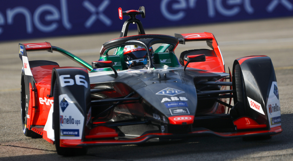 Rene Rast al volante della sua Audi e-tron di Formula E
