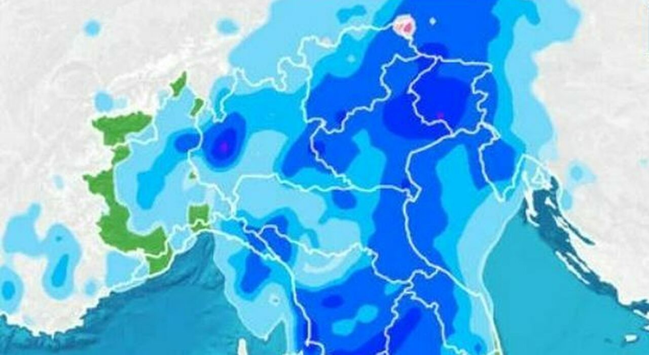 Maltempo, in Veneto è allerta rossa per le piogge intense: fiumi sorvegliati speciali. A Rovigo si teme la piena del Po