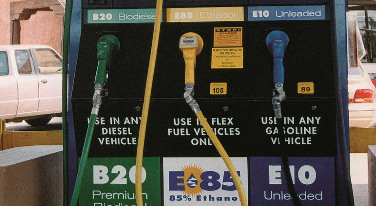 Un distributore di bio-etanolo
