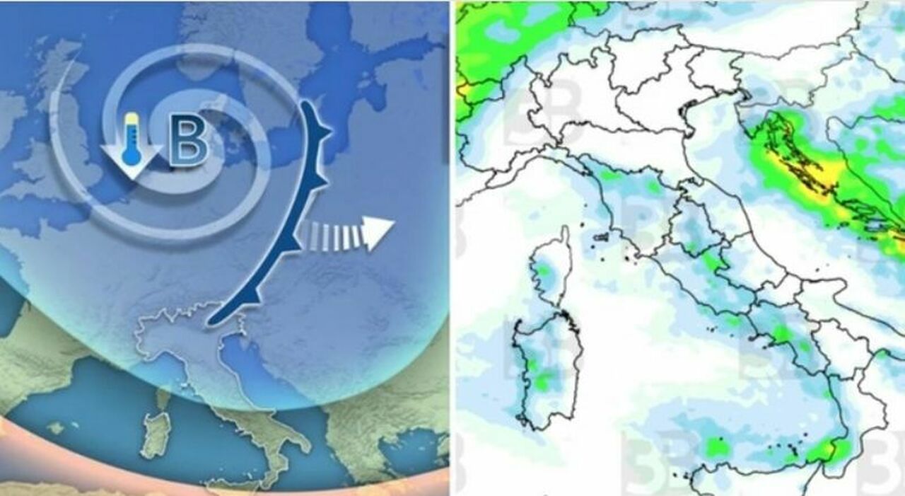 Meteo, neve a bassa quota e maltempo: nuova settimana di pioggia, vento e freddo artico. Ecco dove