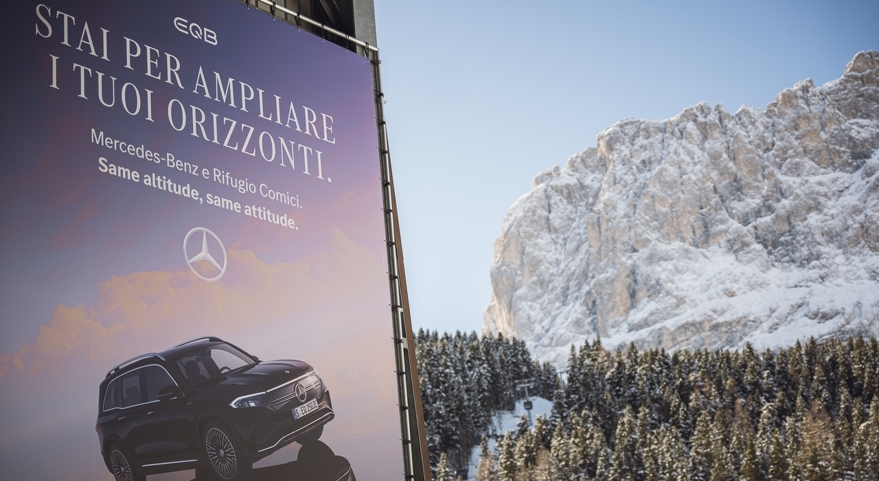 Mercedes, la stella che illumina le Dolomiti