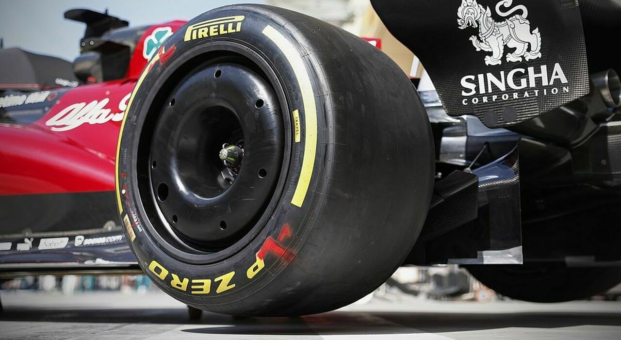 Un pneumatico Pirelli PZero da F1