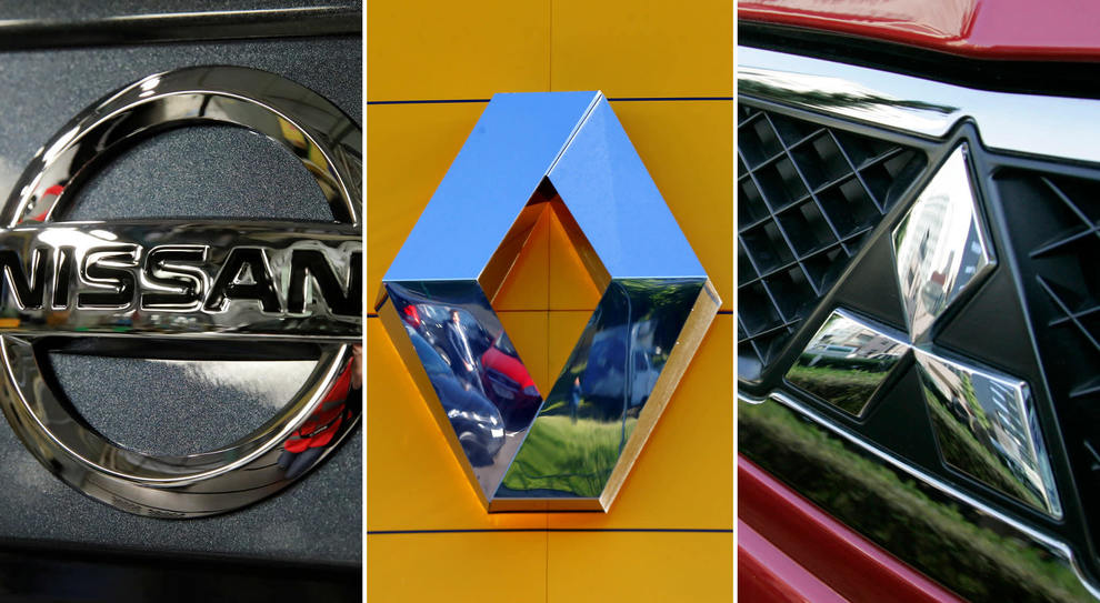 I simboli di Nissan, Renault e Mitsubishi