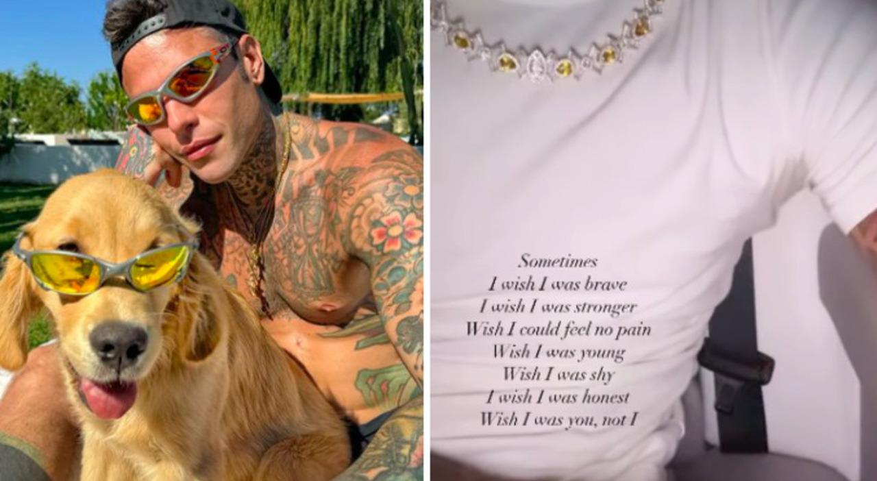 Fedez, the lyrics of the song and the mysterious dig: «I would like to be braver and stronger».