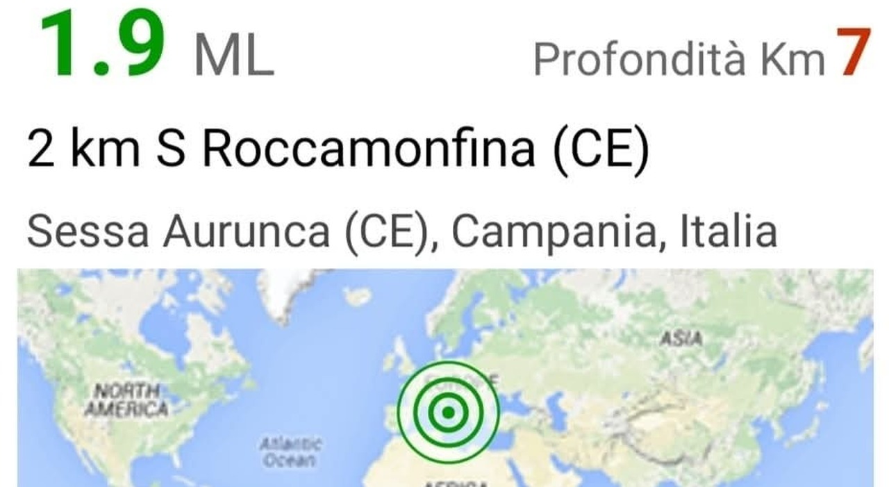 Roccamonfina, la terra torna a tremare: scossa con epicentro nella zona del cratere da ilmattino.it Roccamonfina, la terra torna a tremare: scossa con epicentro nella zona del cratere