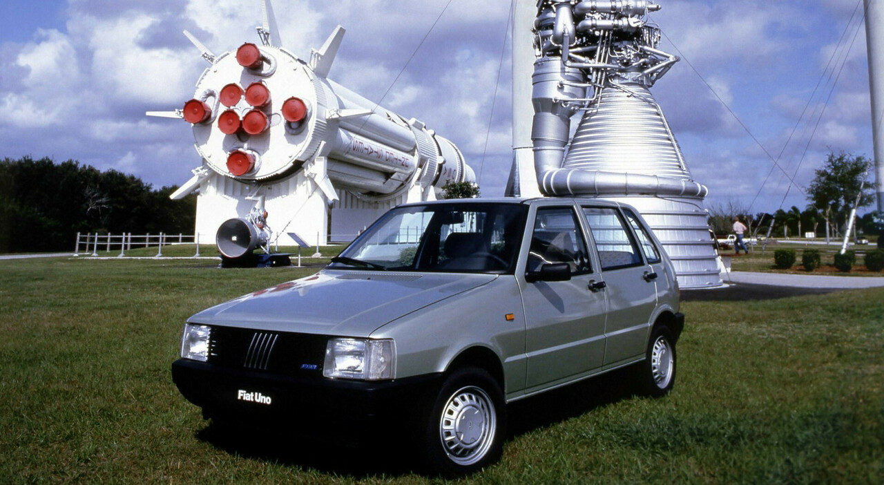 La Fiat Uno a Cape Canaveral il 19 gennaio 1983, giorno della presentazione mondiale
