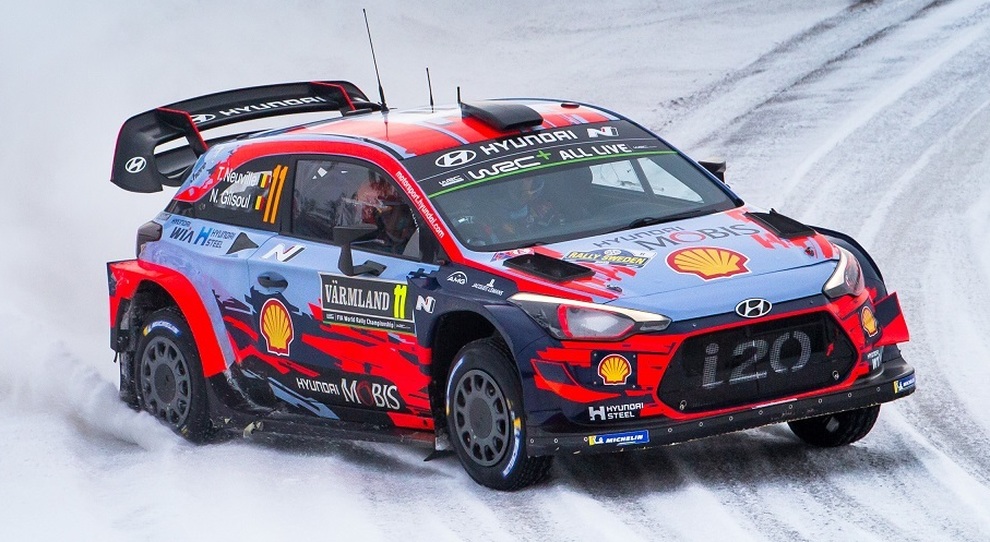 La Hyundai i20 Coupe WRC di Neuville leader della classifica dopo la vittoria a Monte Carlo