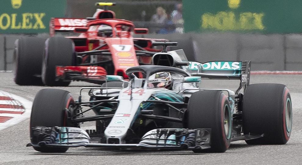 Hamilton precede la Ferrari di Raikkonen ad Austin