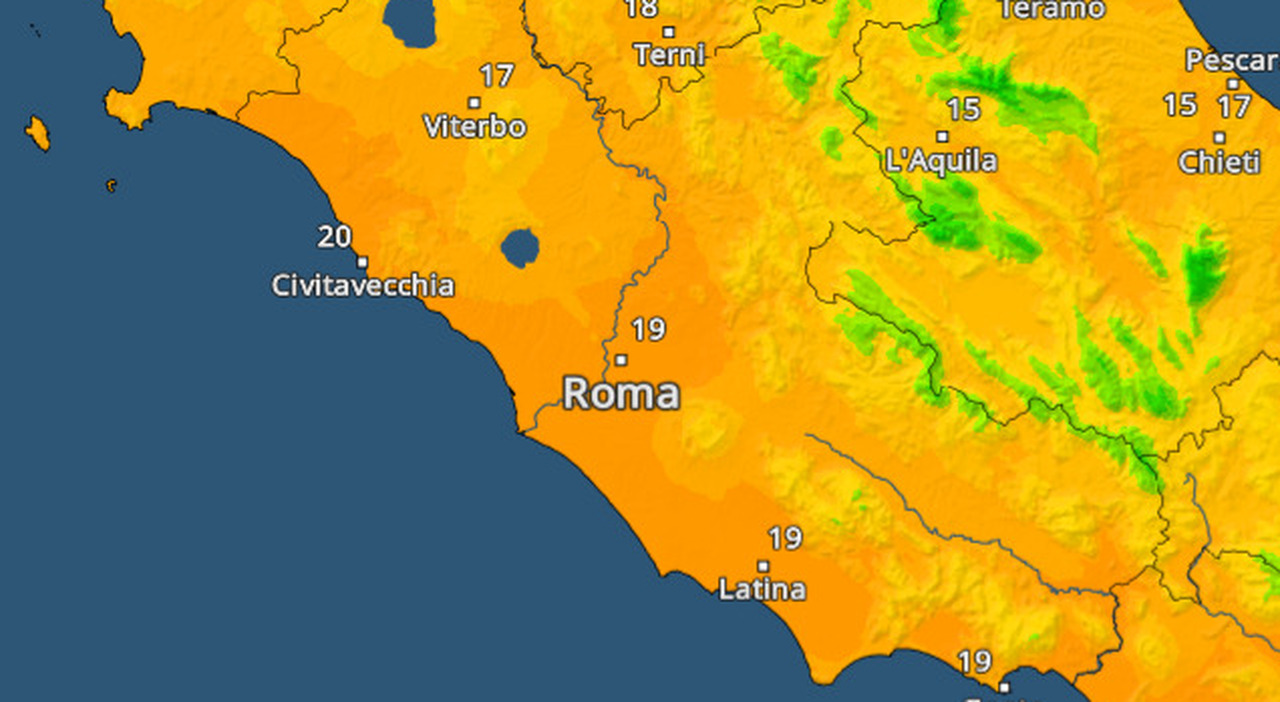 Freddo in arrivo nel weekend: previste massime di 19 gradi. Le previsioni