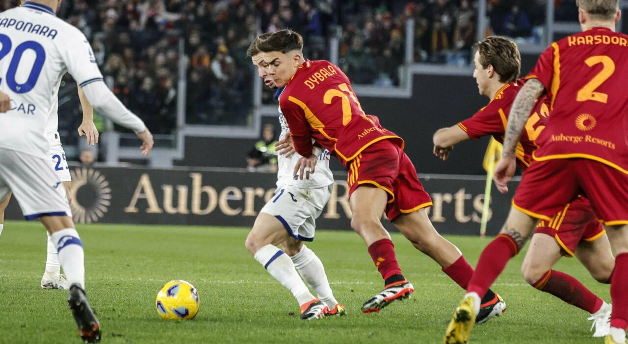 Cambios y lesiones en el partido Roma-Verona: Dybala y Spinazzola salen del campo