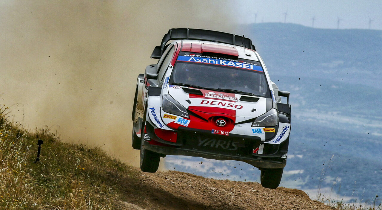 La Toyota Yaris WRC al Rally di Sardegna