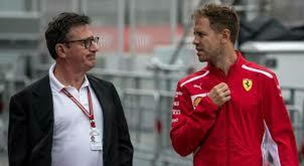 Louis Camilleri con Sebastian Vettel
