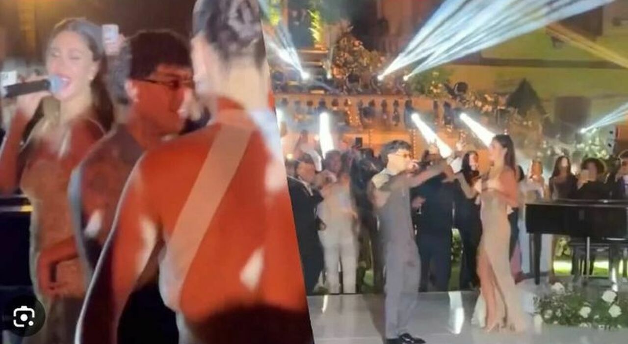 Cecilia Rodriguez matrimonio, Belen canta Sesso e Samba con Tony Effe: il  ballo sexy ruba la scena alla sposa