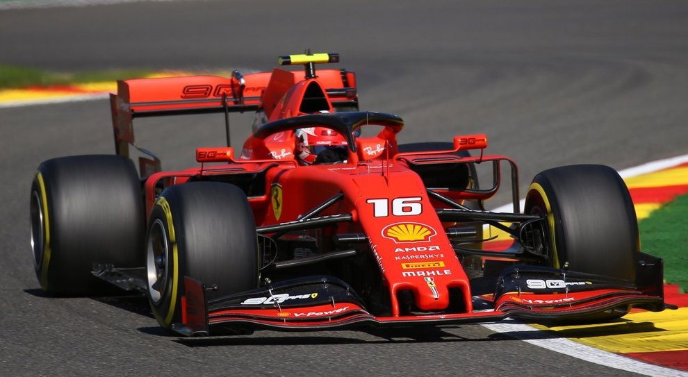 La Ferrari di Leclerc