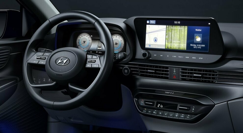 Gli interni tecnologici della nuova Hyundai i20