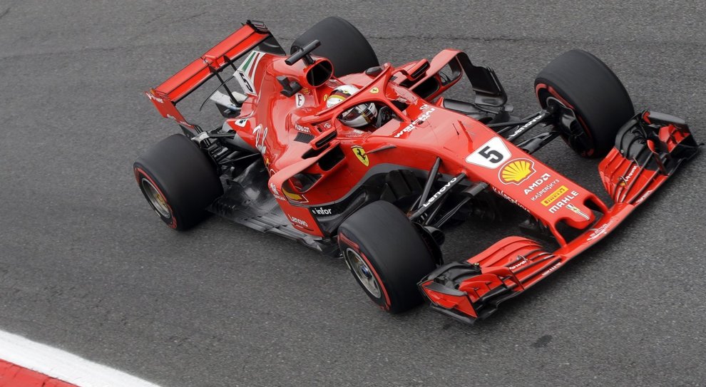 La Ferrari di Sebastian Vettel