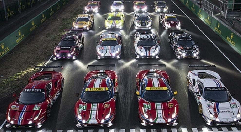 Le 16 Ferrari al via a Le Mans