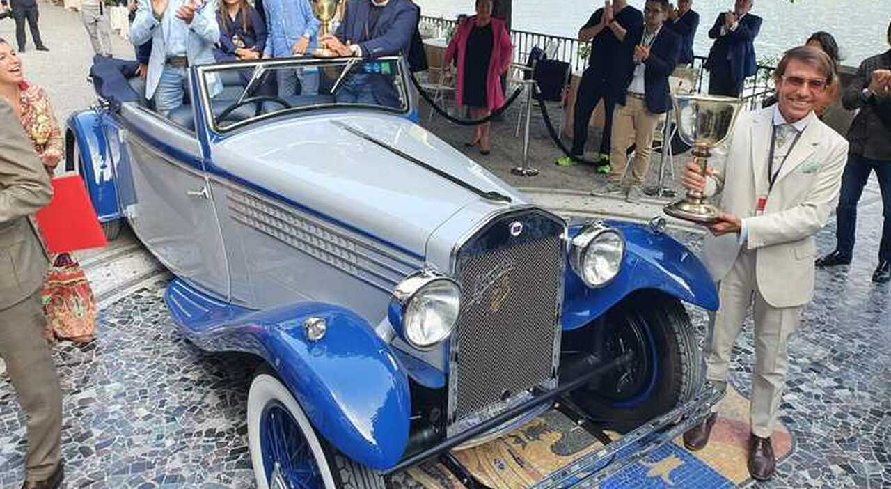 la Lancia Dilambda del 1930 vincitrice del concorso d'eleganza a Villa d'Este