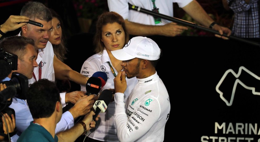 Lewis Hamilton deluso per il quinto posto